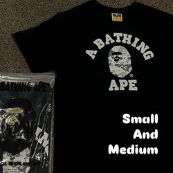 Small and medium bape shirt