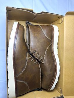 Buffalo David Bitton Men's Brown Chukka Ankle Boots Lace Up Size 12