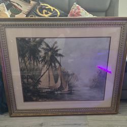 Painting Of The Beach / Palm Trees