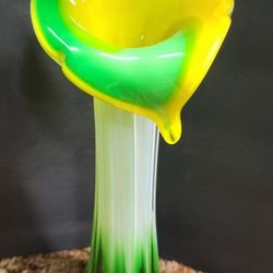 Vintage Murano Jack In The Pulpet Glass Vase 