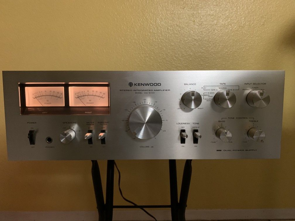 Vintage Kenwood Stereo Amplifier KA-6100