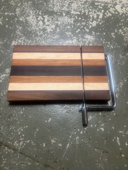 Hardwood Cheese Board with Wire Slicer