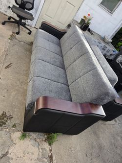 2 pc beautiful sofa with storage & wood design