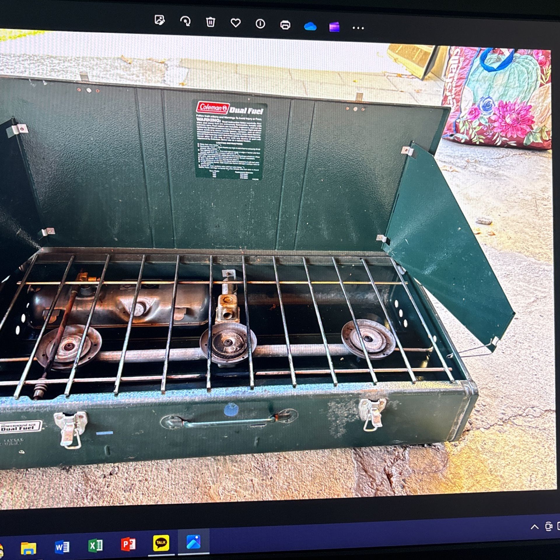 Coleman Stove 3 Burner Dual Fuel Camping