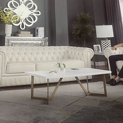 COSTCO genuine Top Grain Leather Three Piece Couch Set 