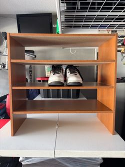 Wooden Shoe Rack Organizer