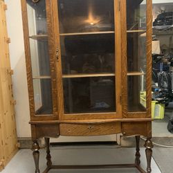 Vintage Glass Display Cabinet-Excellent Condition