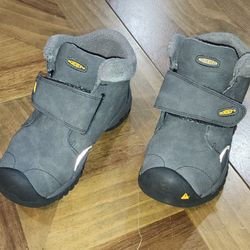 Keen Kootenay Quick Fasten Gray Boot Sz 11 Toddler Thermal Insole Waterproof 