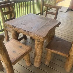 wooden table