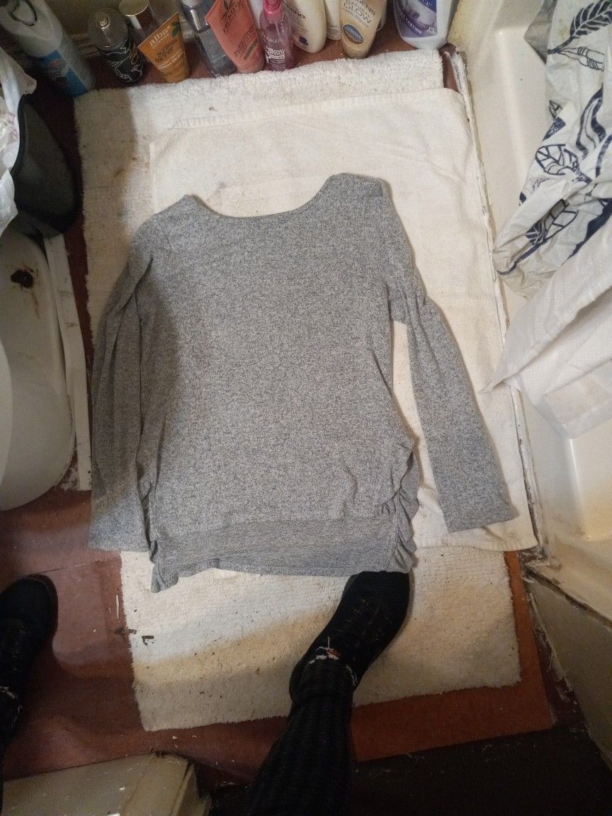 XL(14-16) Grey Long Sleeve Shirt