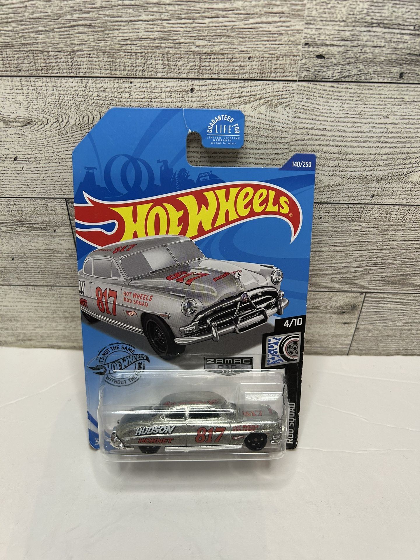 Hot Wheels Zamac Silver ‘1952 Hudson Hornet / Rod Squad • Die Cast Metal • Made in Malaysia