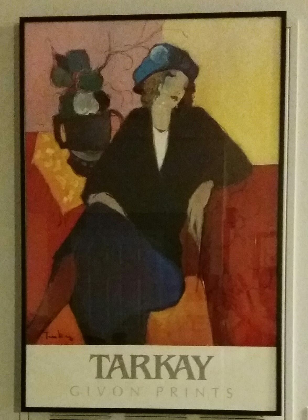 ITZCHAK TARKAY “SUZANNE NEWLY” GIVON PRINTS FRAMED ART 24" x 36"