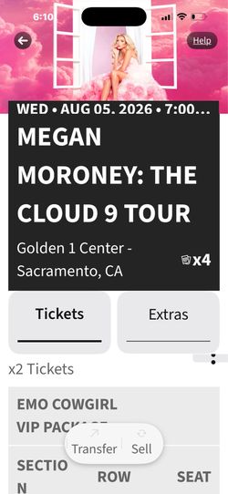 Megan moroney 8/5/26