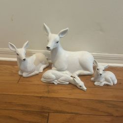 Fine Porcelain Deer Family Set