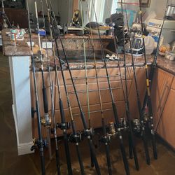 Fishing reel and rod combos $40 and up