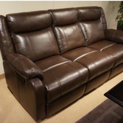 JUDE BROWN RECLINING SOFA