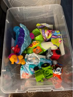 Tote full of toys