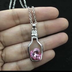 White gold plated swarovski elements necklace