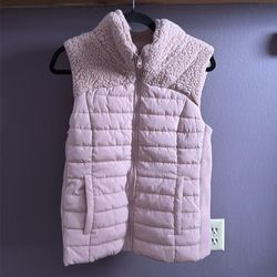 Women’s size medium pink puffer vest