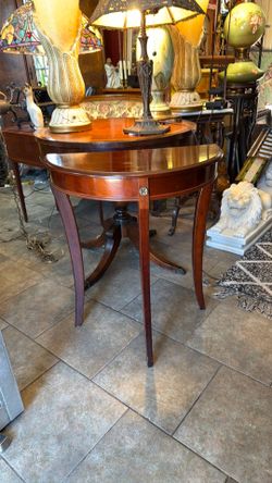 Antique side Table half moon