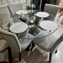 Modern dining table with 4 chairs