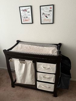 Baby Changing Table with Storage