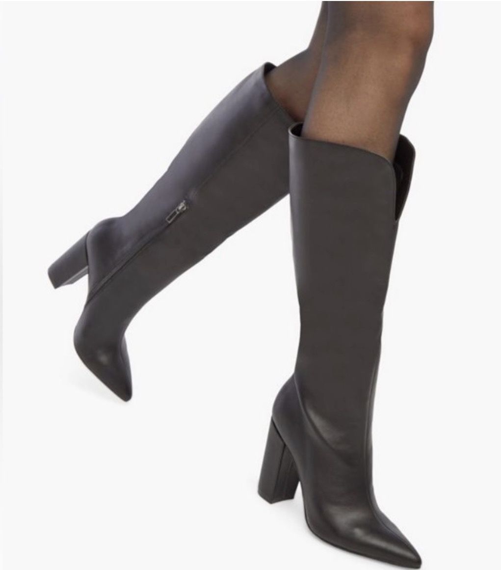 Just Fab New In box Black Tall Sexy Boots Size 7