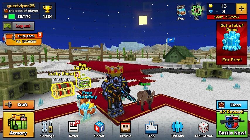 Pixel gun 3d account