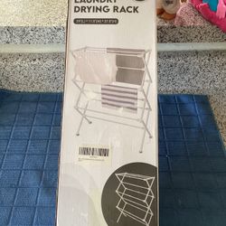 Foldable Clothes Drying Rack white Indoor/outdoor