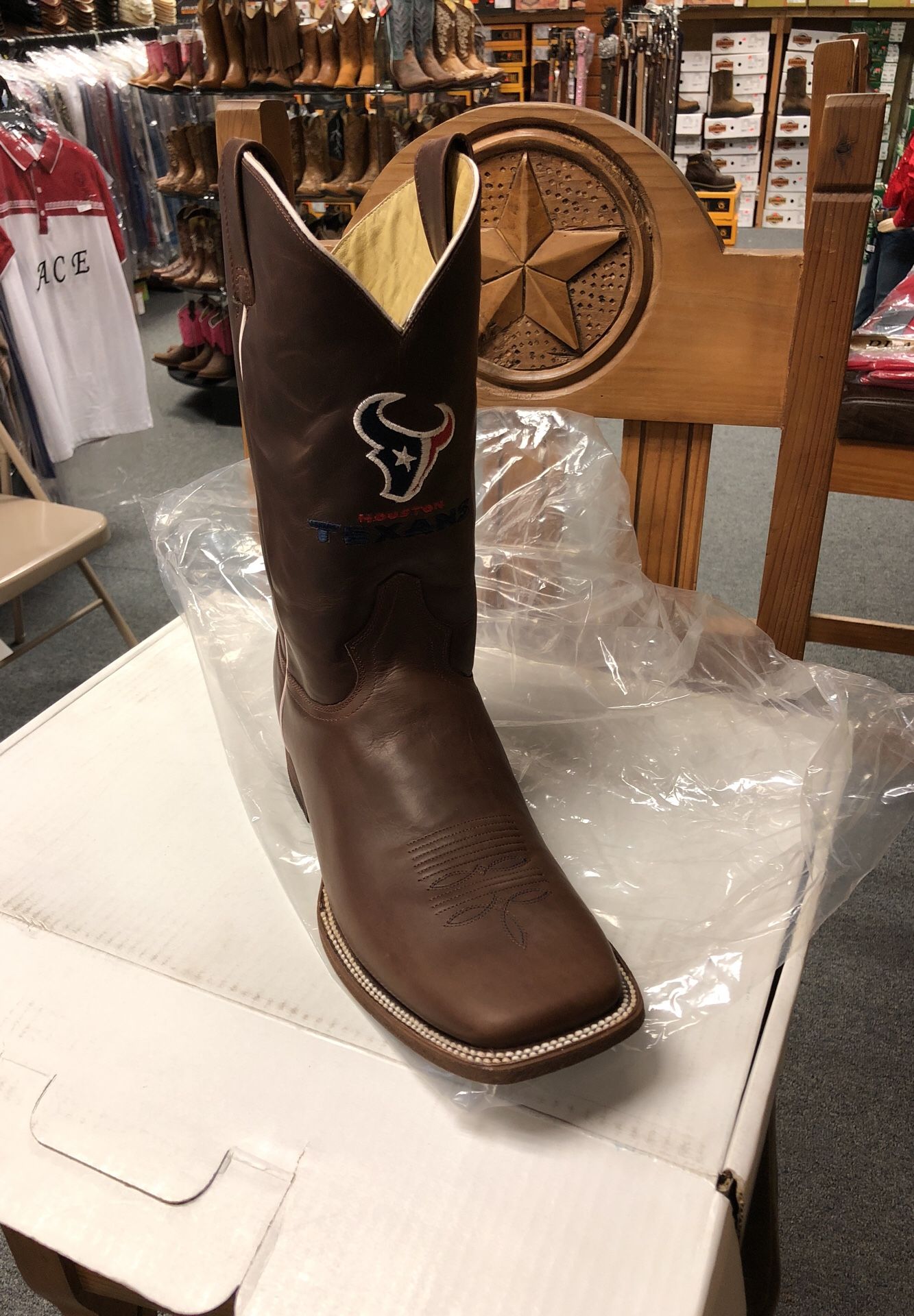 Houston Texans Cowboy Boots Official Liceanse