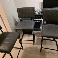 3 Barstool Chairs 