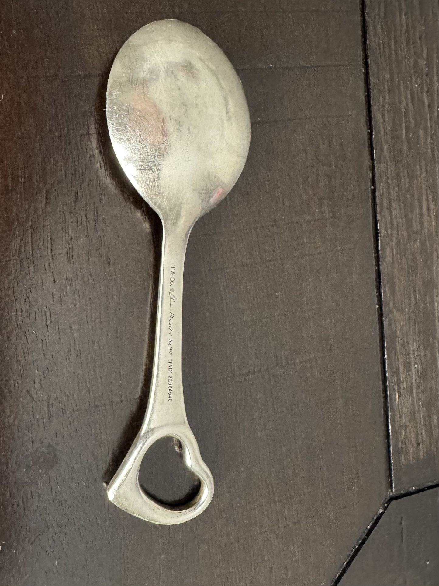 Tiffany Elsa Peretti Heart Spoon Sterling Silver”