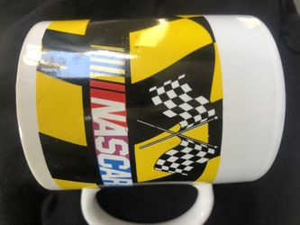 NASCAR collector fan mug. Put your seat belt on and start up your coffee engine.