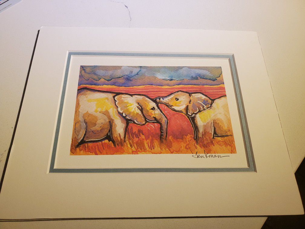 Elephant Painting 8x10
