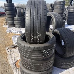 🟢Used set Of Goodyear Eagle F1 255/40/20 tires