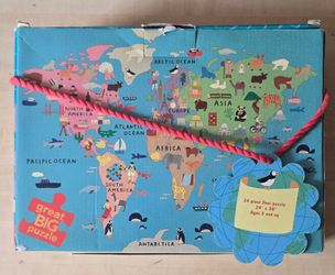 Great Big Puzzle World Map 24-Piece Floor Puzzle