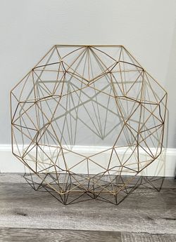 Geometric Gold Himmeli Wreath 18.5”