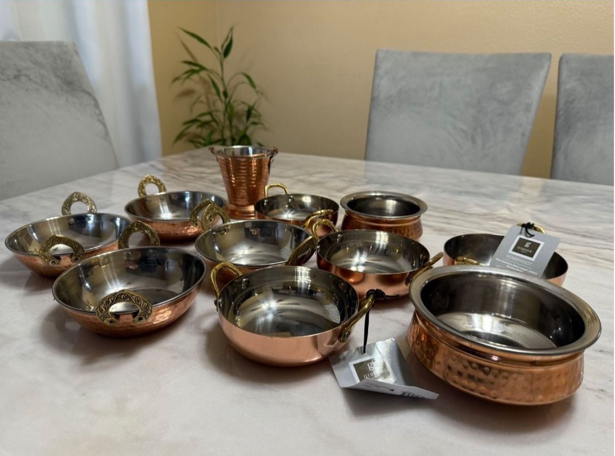 Copper Plated Serving Set