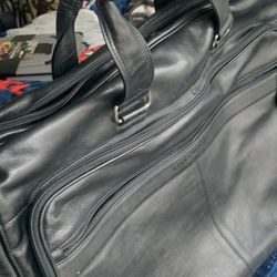 Leather Garment/ Laptop Travel Bag