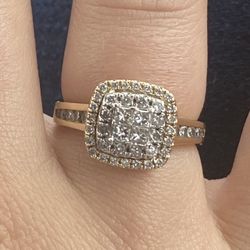 Diamond Engagement Ring 14k Gold