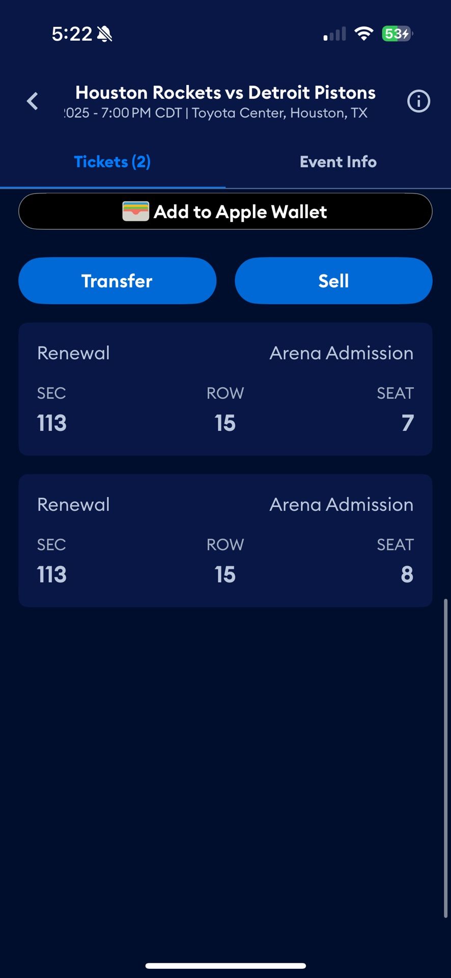 Houston Rockets Vs Detroit Pistons Toyota Center