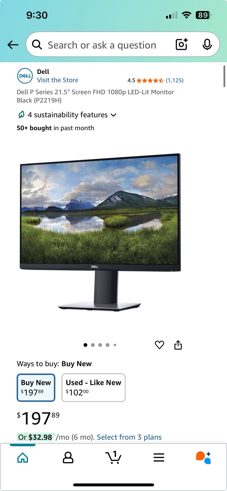 Dell Monitor - 1080p - 21.5in