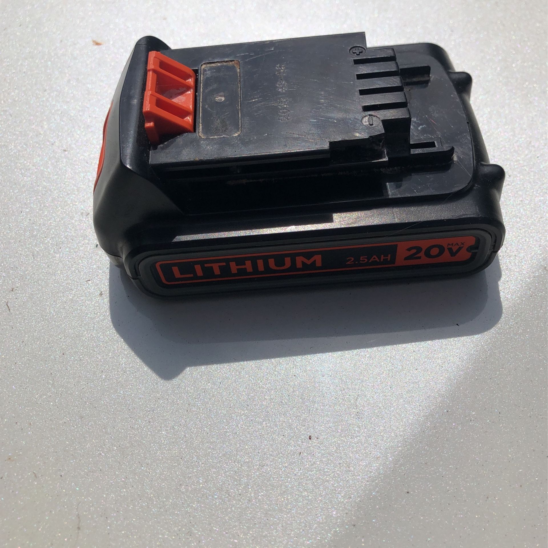 Black And Decker 20v Lithium Battery 