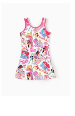Disney Princess Girls Sleeveless Dress
