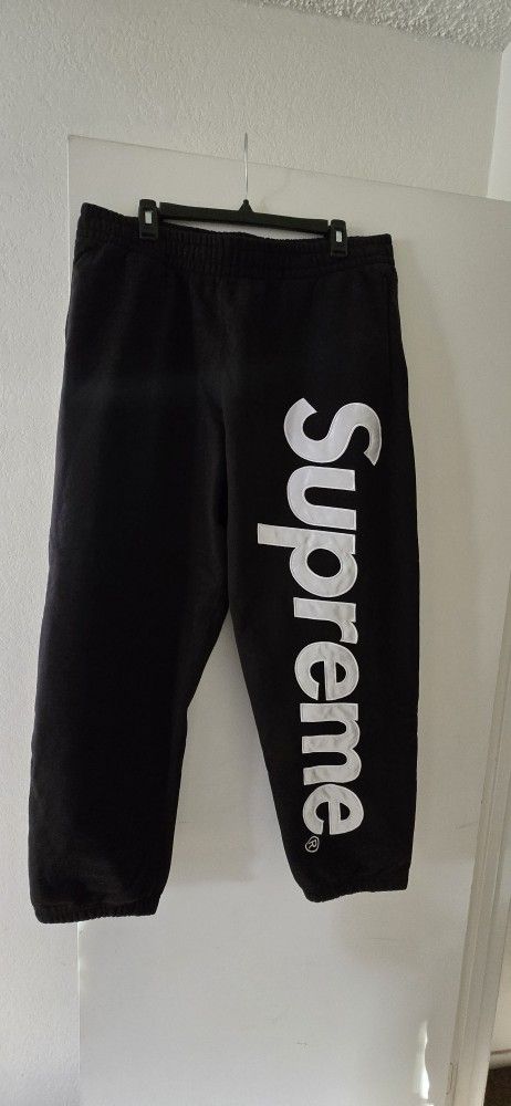 Supreme Satin Appliquè Sweatpants