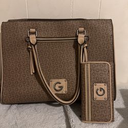 Brown Guess tote 