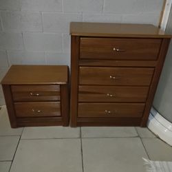 2 Piece Chest And Night Stand 