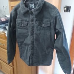 Men's Trucker Jacket XL Sherpa Gray
