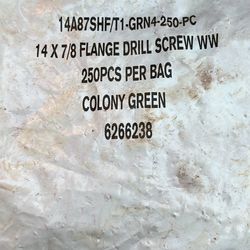 14 X 7/8 Flange Screws/ Tec Screws Ww 250 Per Bag