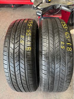 18” tires michelin 255/65/18 semi new with free installation $200 both
